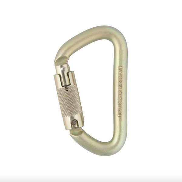 DMM Offset D Steel Locksafe Carabiner - Treegear