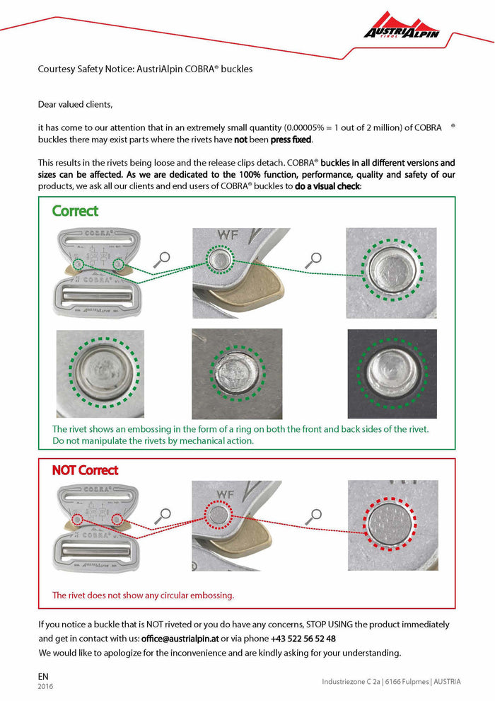 ! Safety Notice !  Treemotion Harness